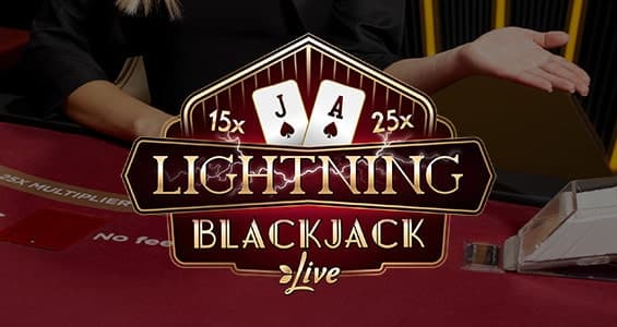 Schermata del gioco Lightning Blackjack nella app di Nine Casino